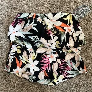 NWT Kona Sol Womens Small Tankini Floral Swim Top